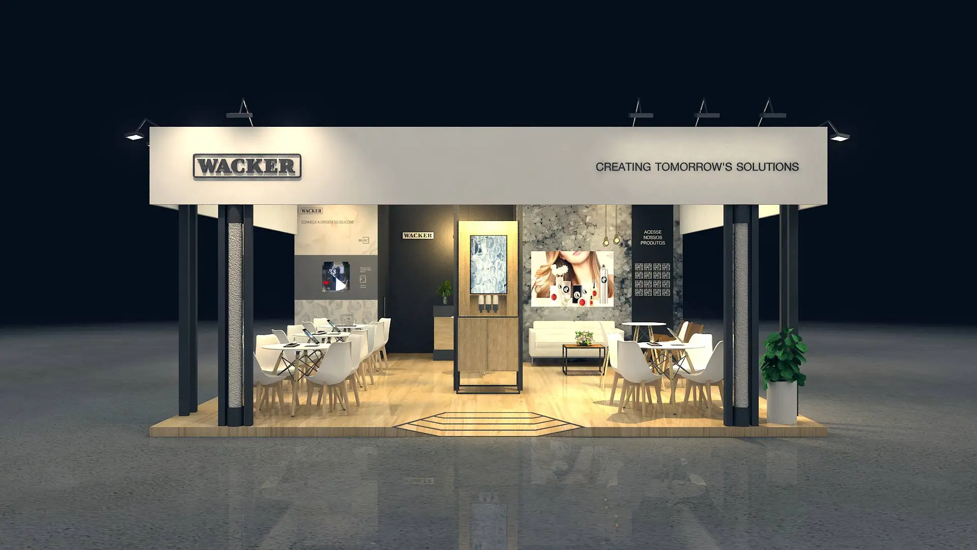 stand 3d imagem 3d wacker