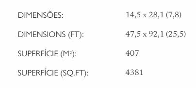 dimensões do salão tangará