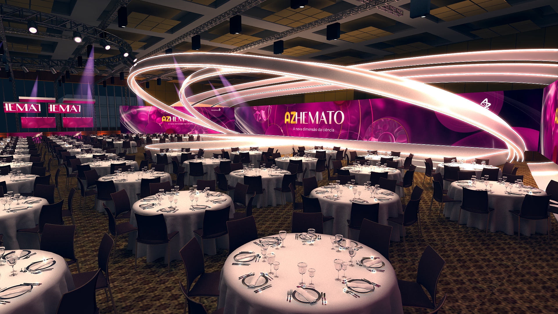 Imagens 3d Astrazeneca jantar