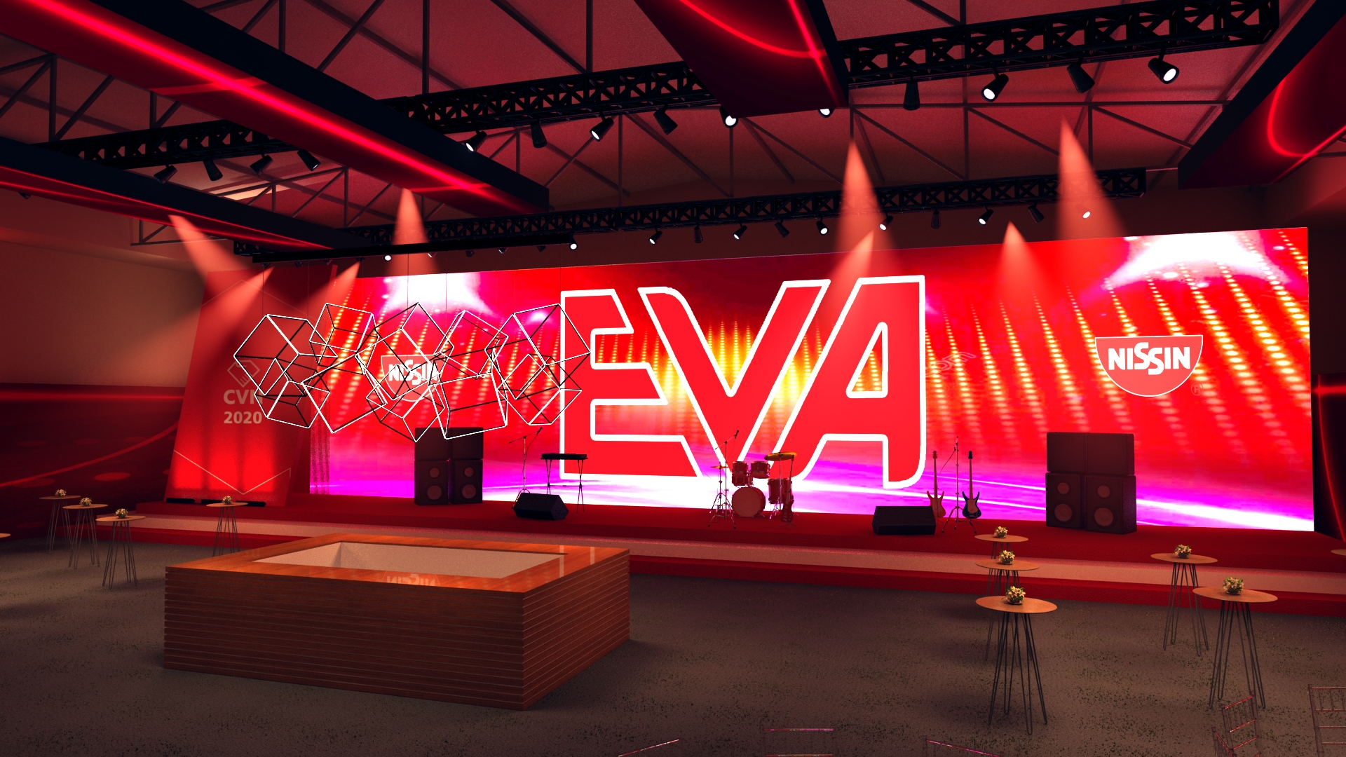 evento 3d nissin festa banda eva