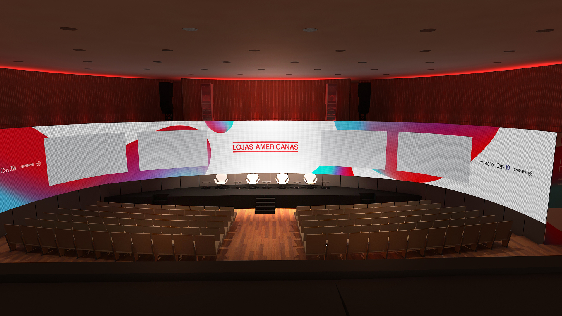 Imagem 3d Portolio Evento Museu do Amanhã Americanas