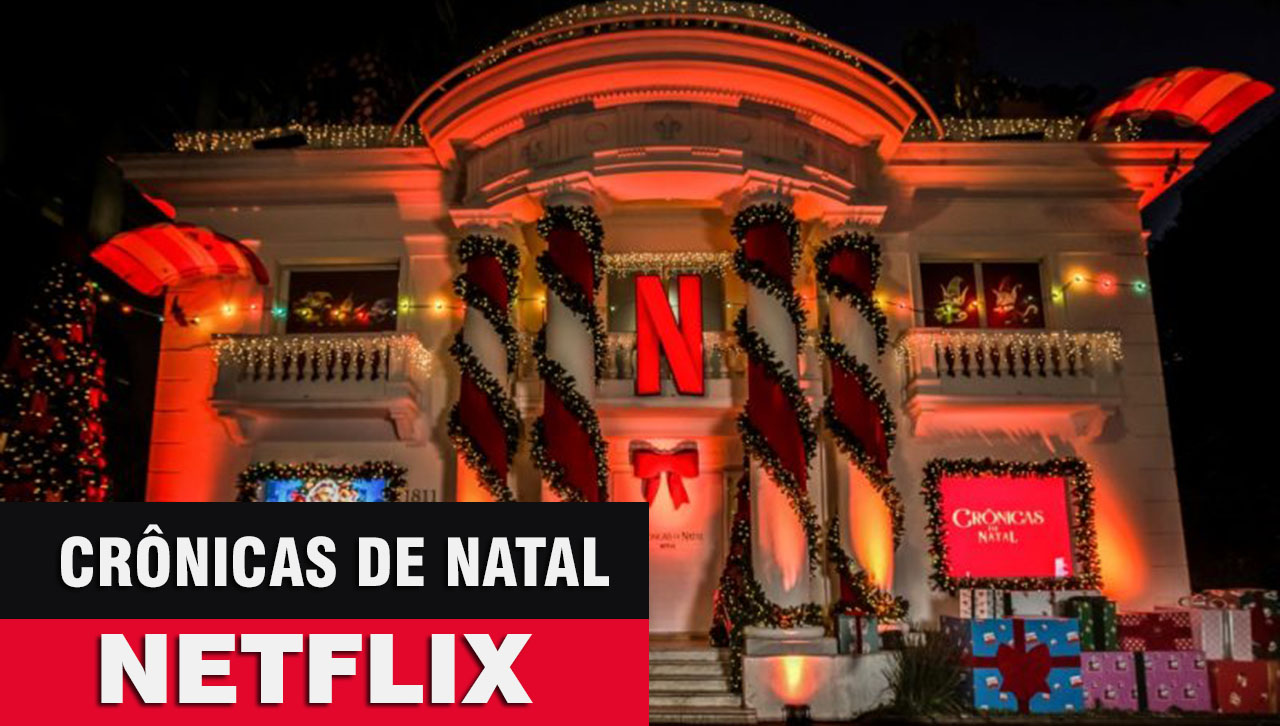 Cenografia 3d Natalina de Natal para Netflix