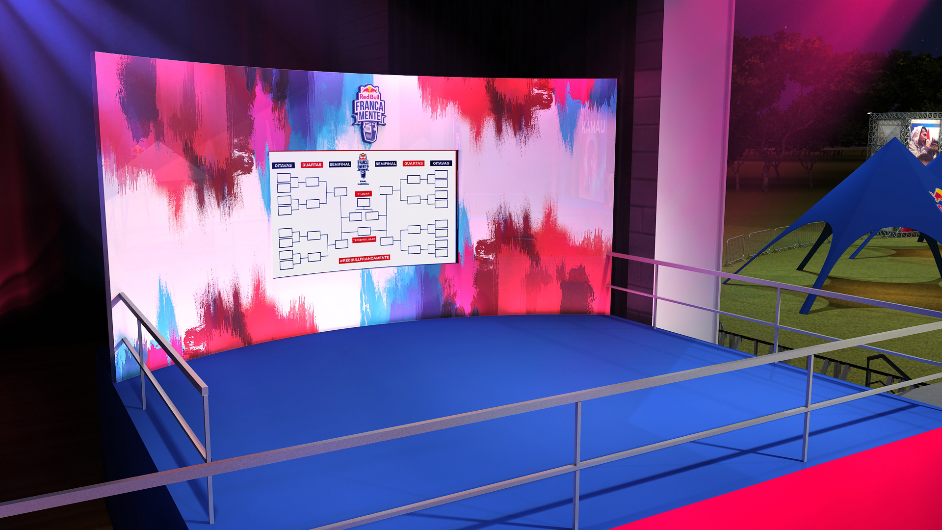 Maquete 3d - Imagem 3d Redbull - Evento