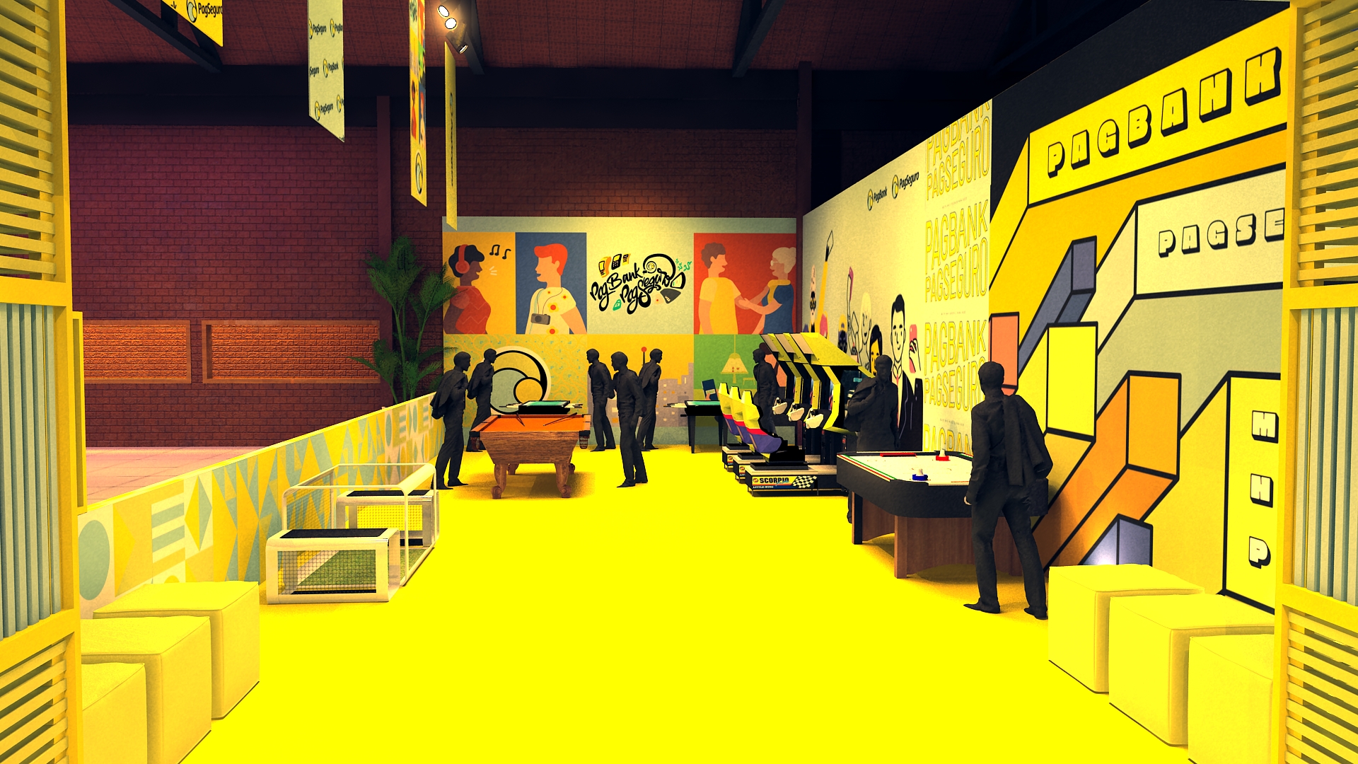 Imagens 3D Evento UOL PagSeguro