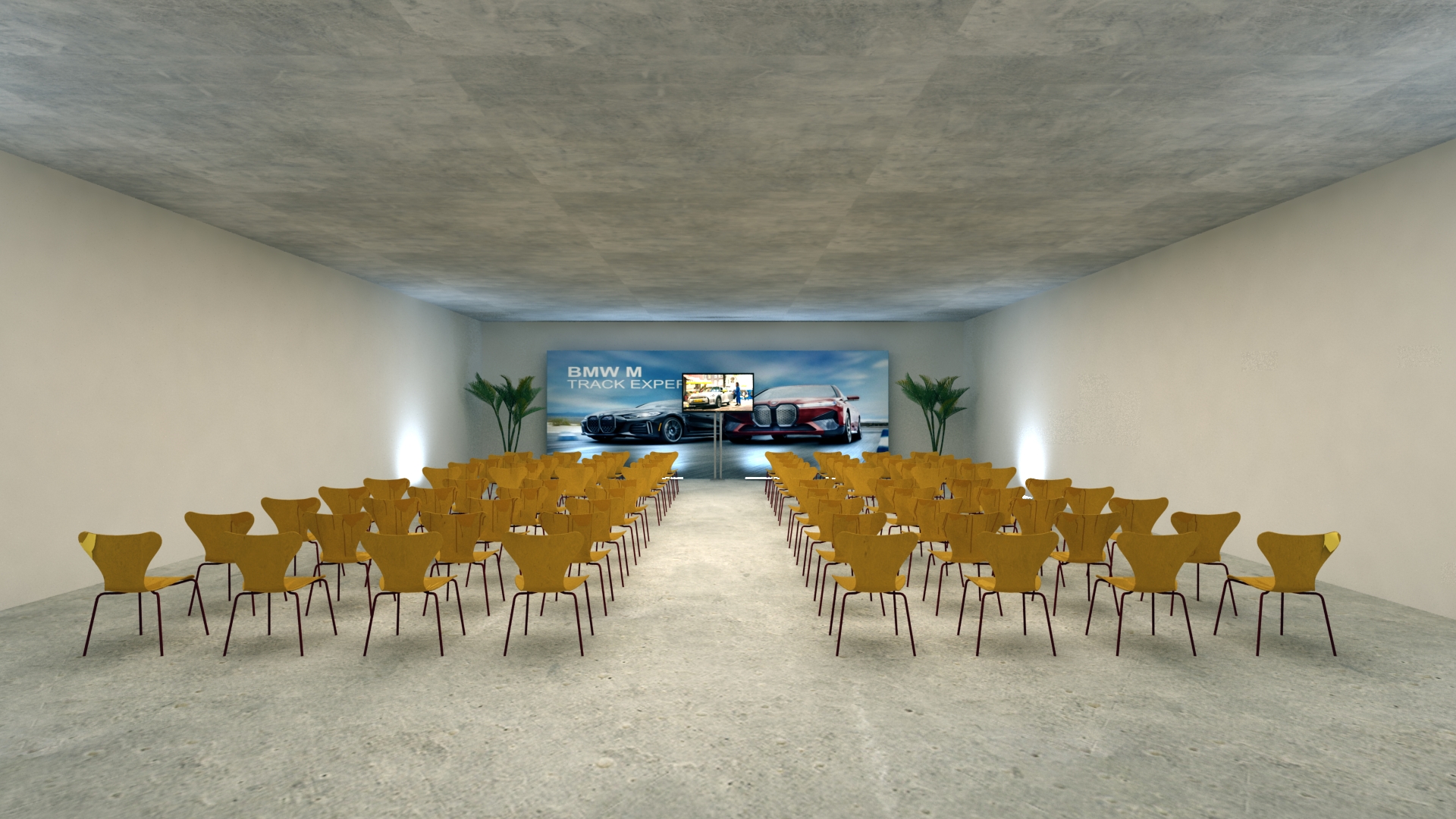 Maquete 3D do evento BMW M Track Experience no Autódromo de Interlago