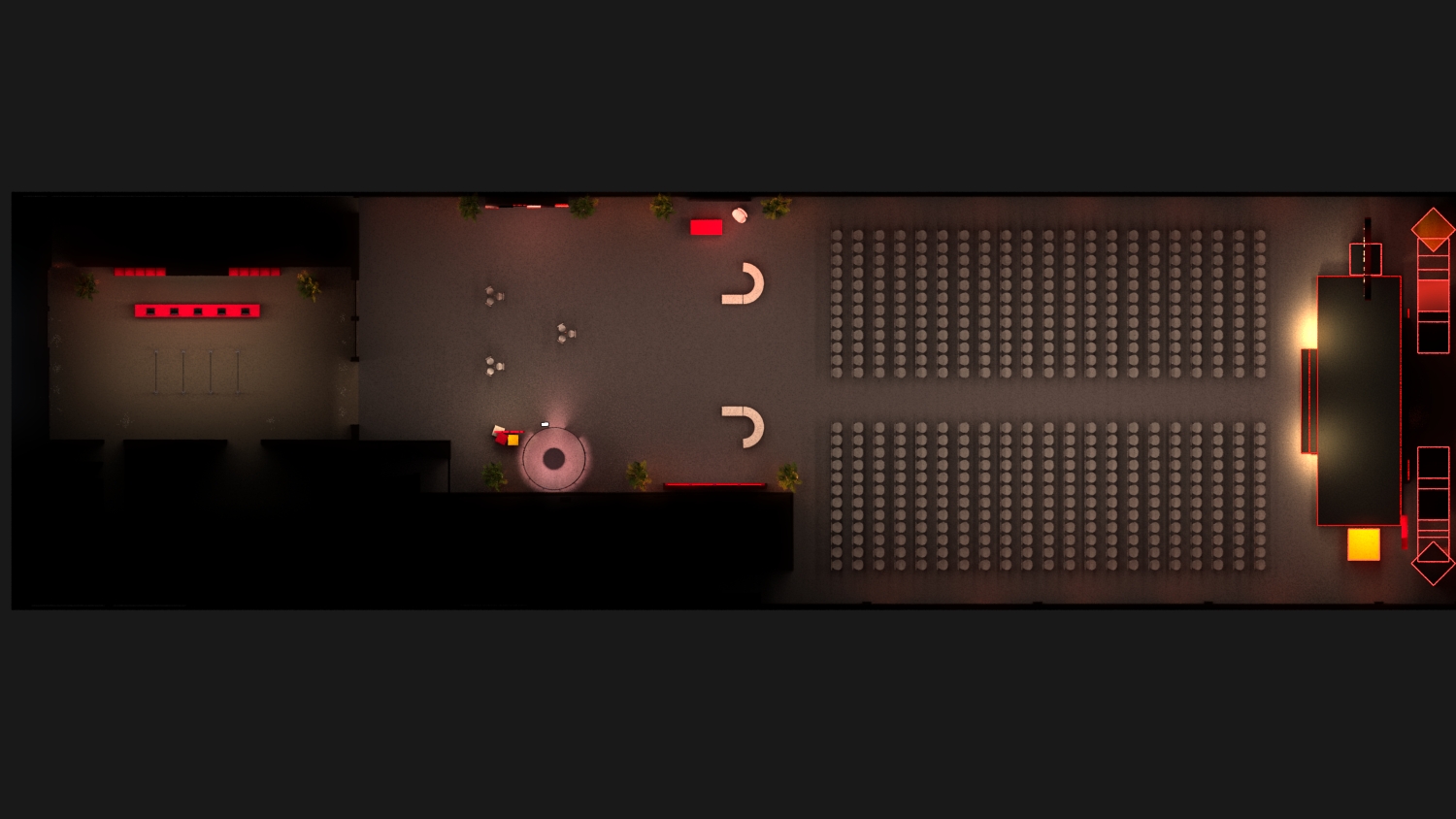 imagem 3d evento ifood planta