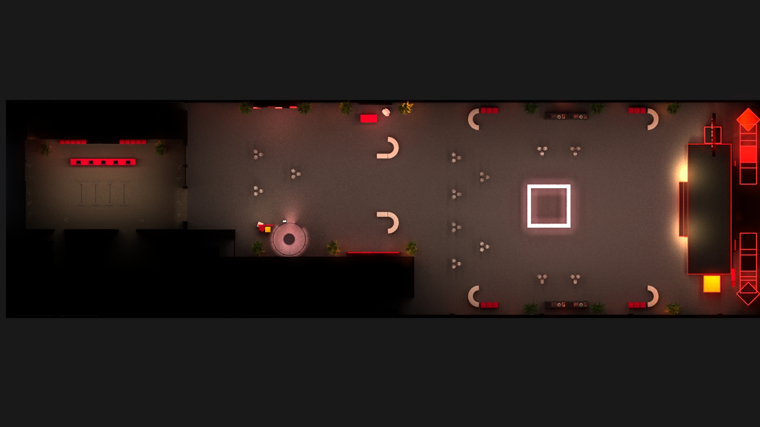 imagem 3d evento ifood planta