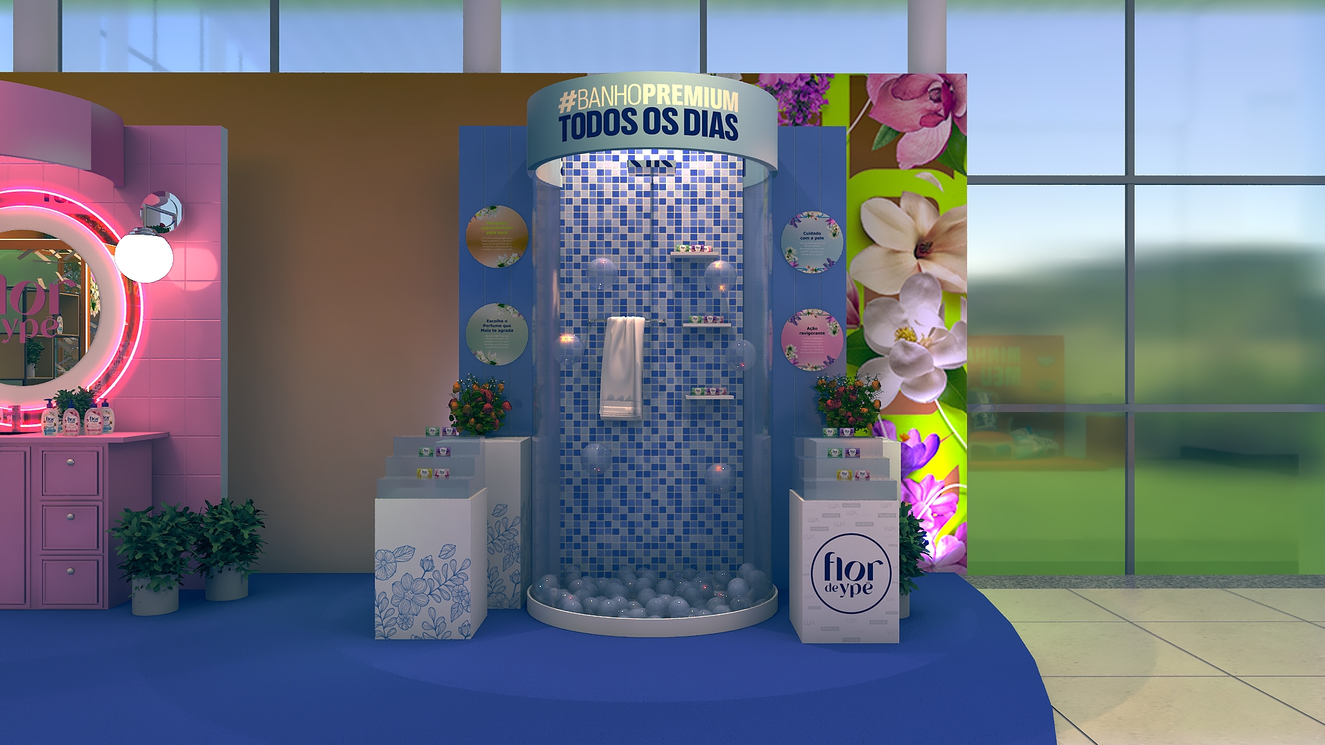 imagem 3d ativações ype evento