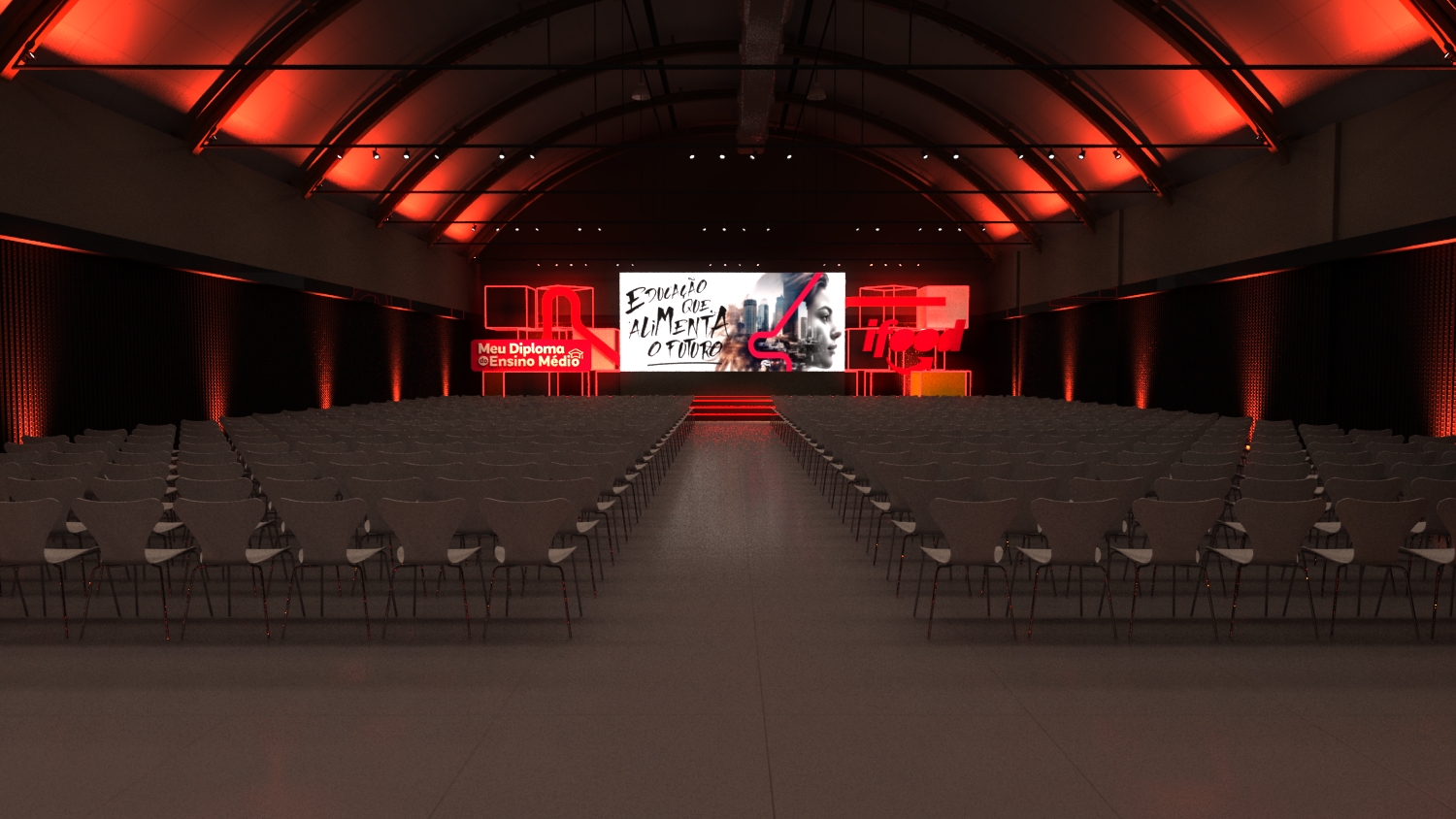 imagem 3d evento ifood plenaria