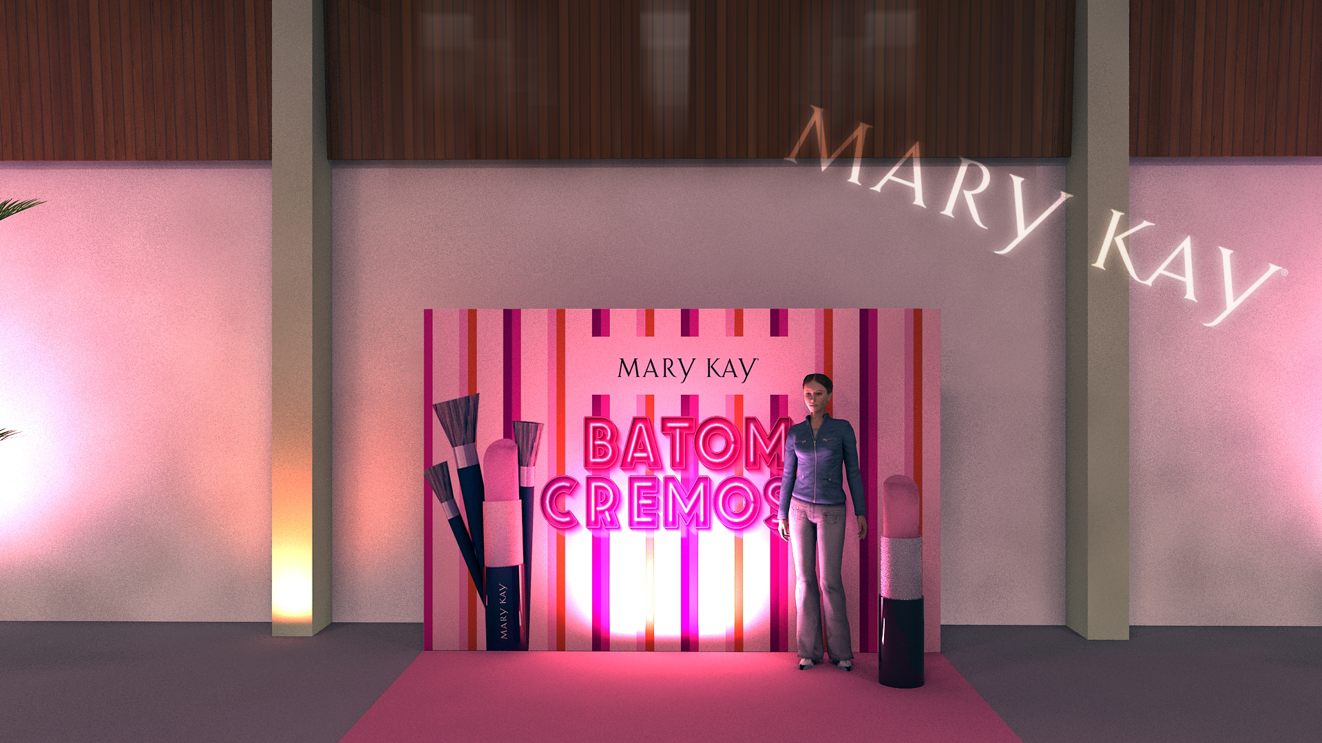 maquete 3d evento mary kay