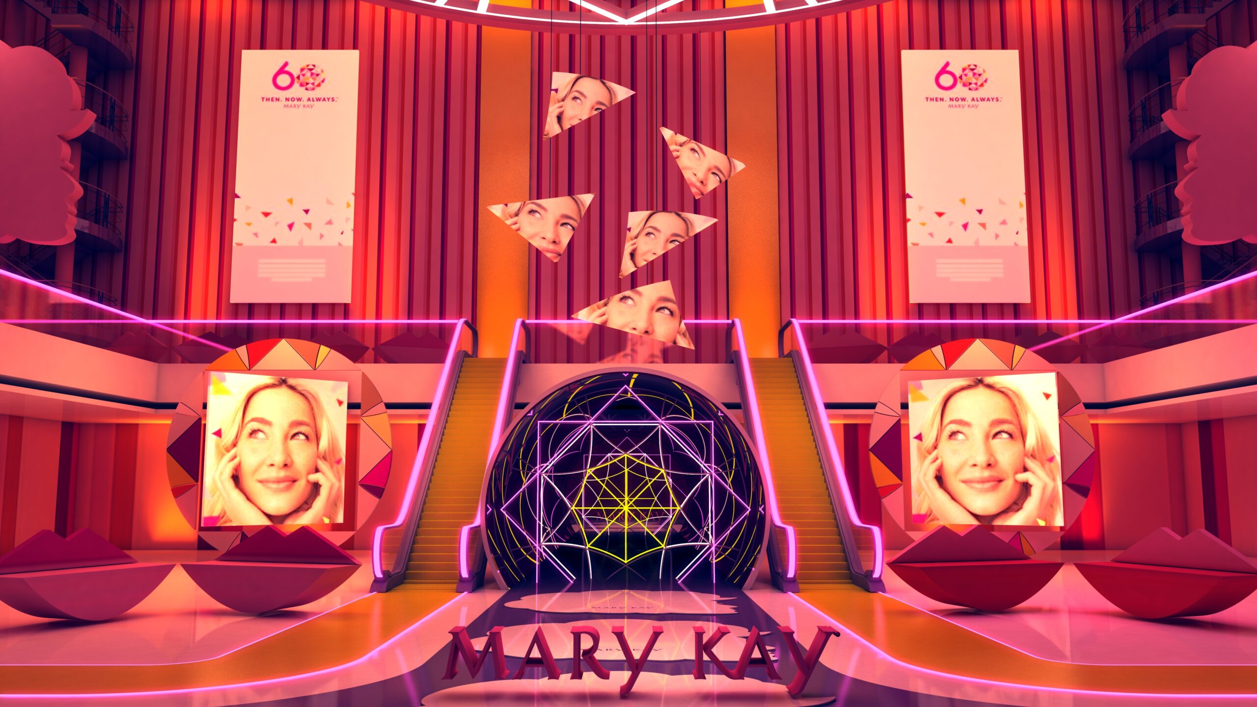 maquete 3d evento mary kay