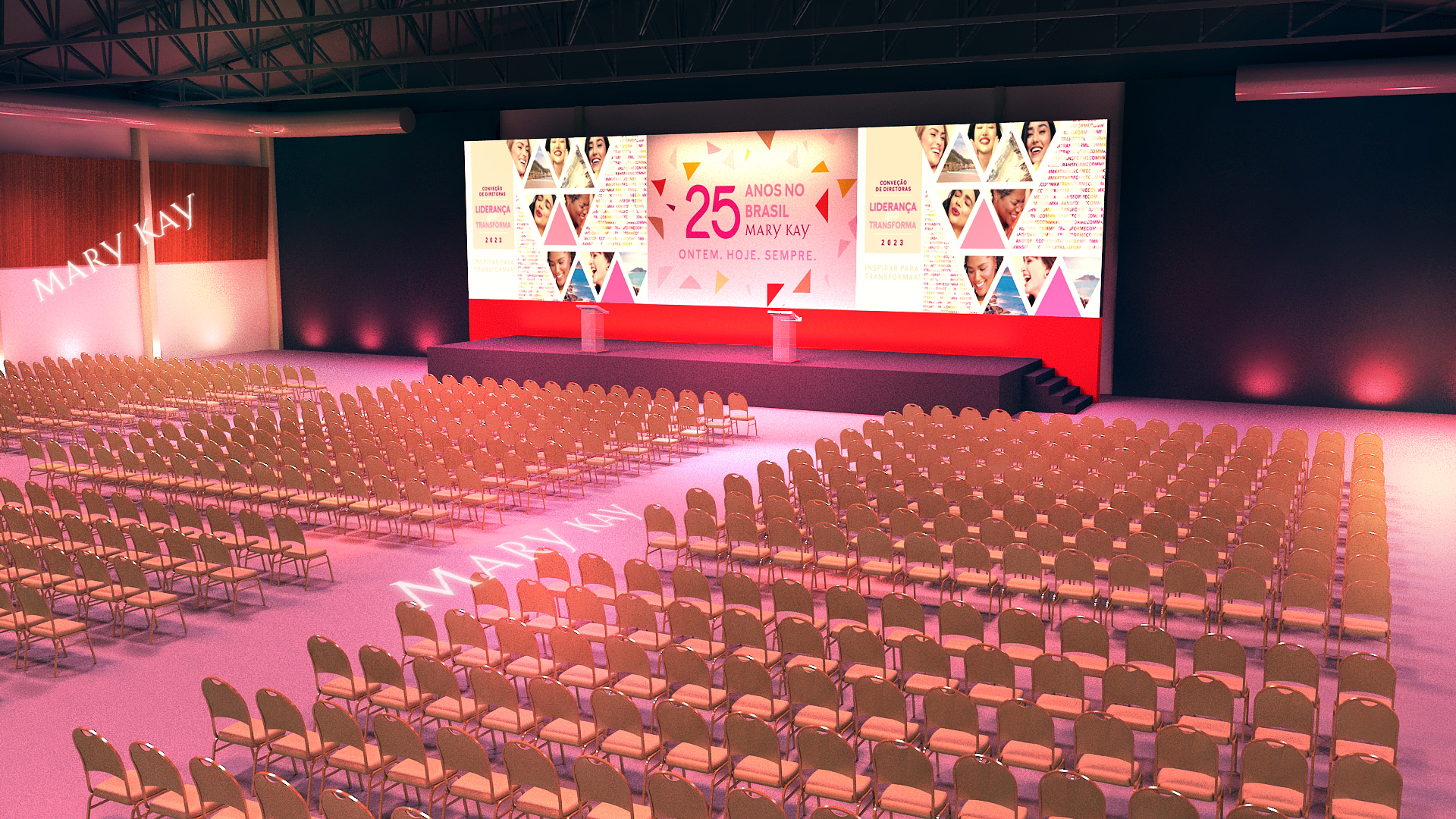 modelagem 3d cenografia mary kay