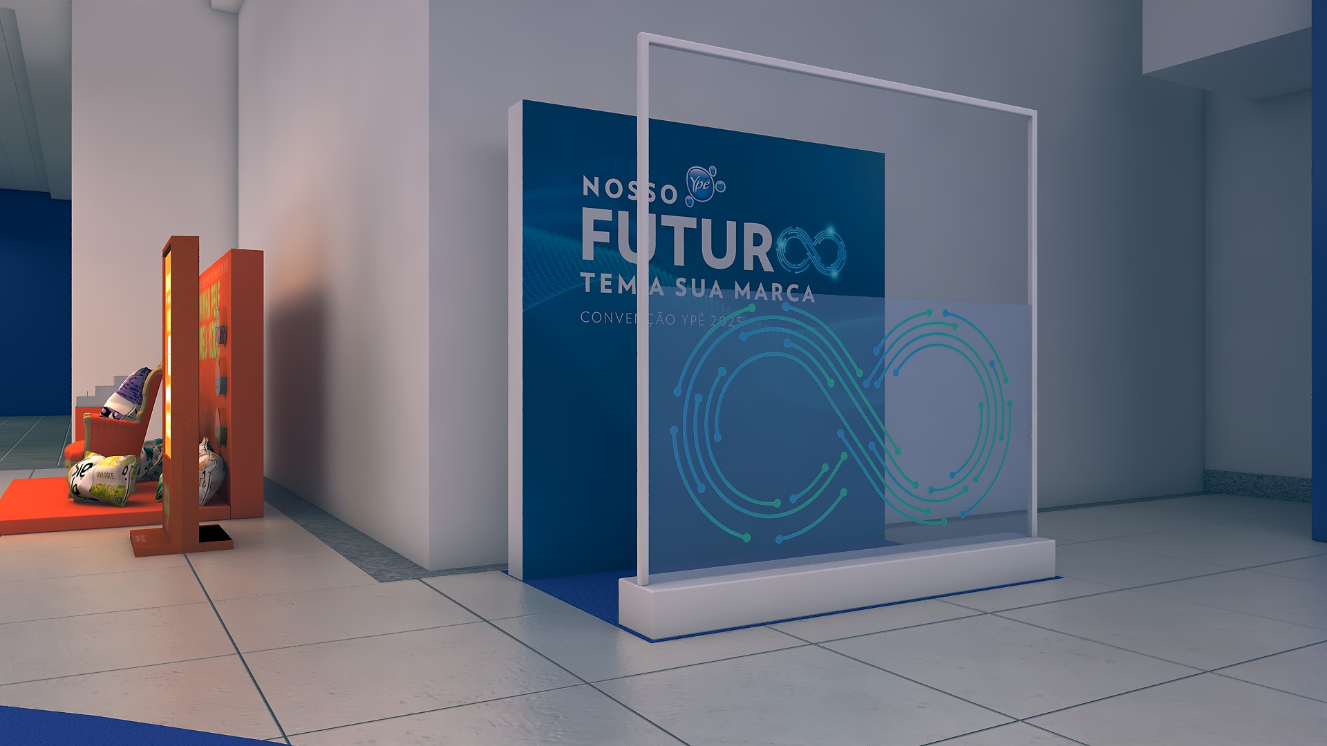 render 3d ativação de marca ype