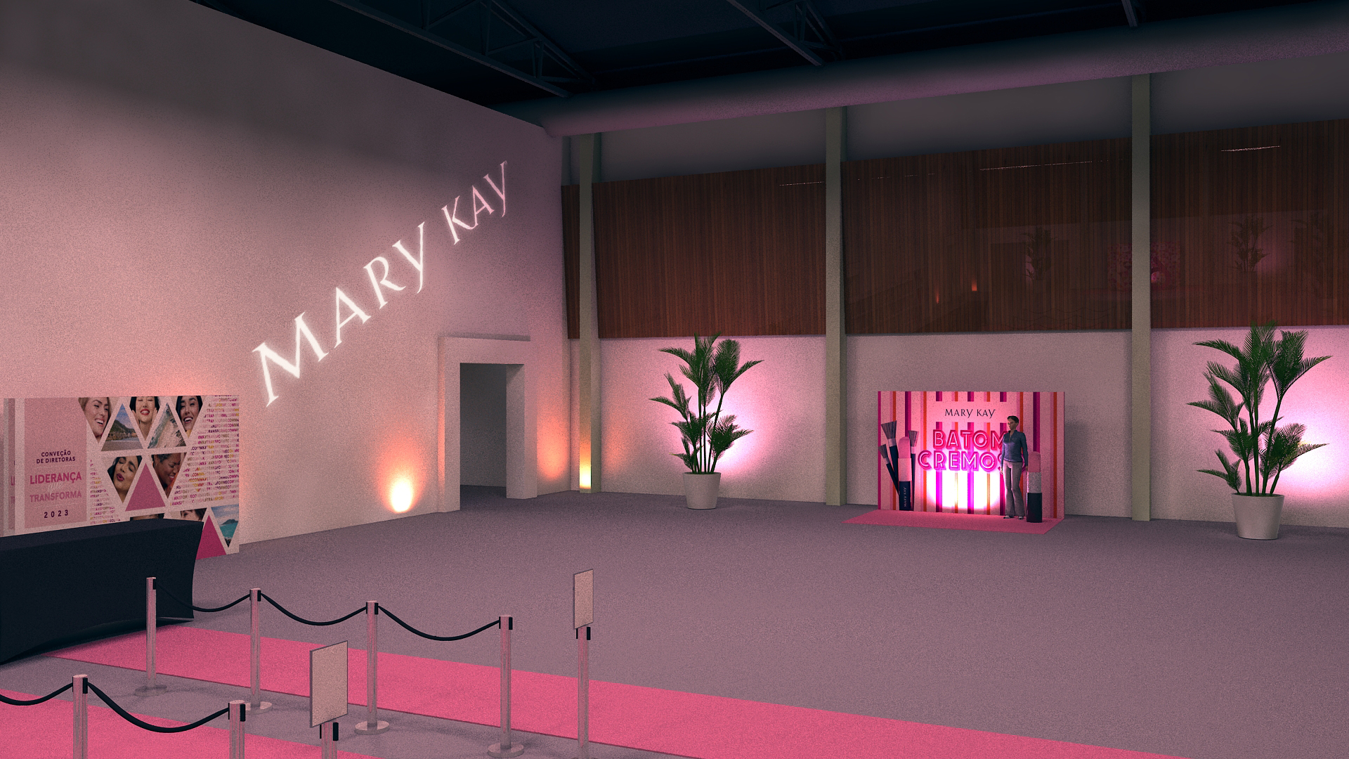 render 3d entrada instagramável