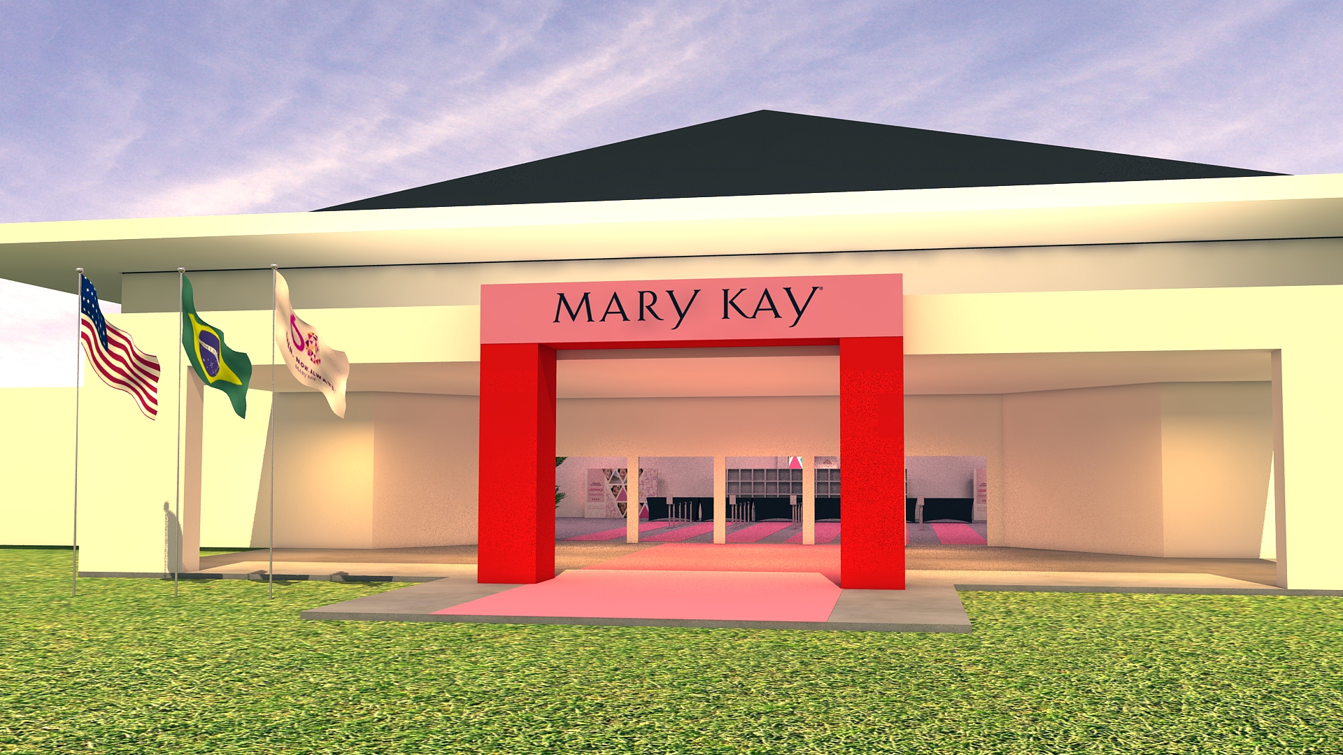 renderização 3d conceito criativo mary kay