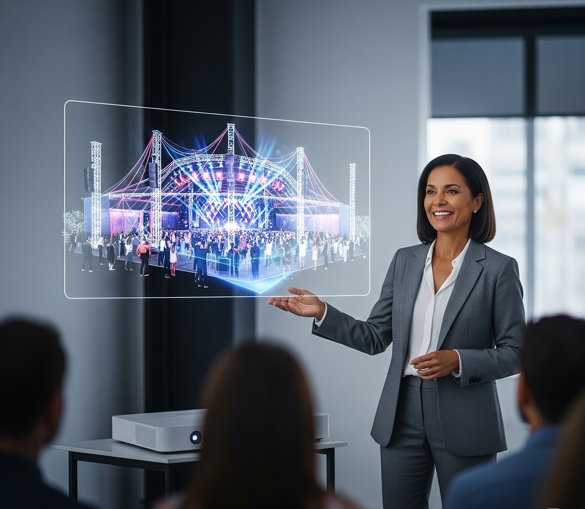 Como a Visualização 3D Melhora Eventos Corporativos