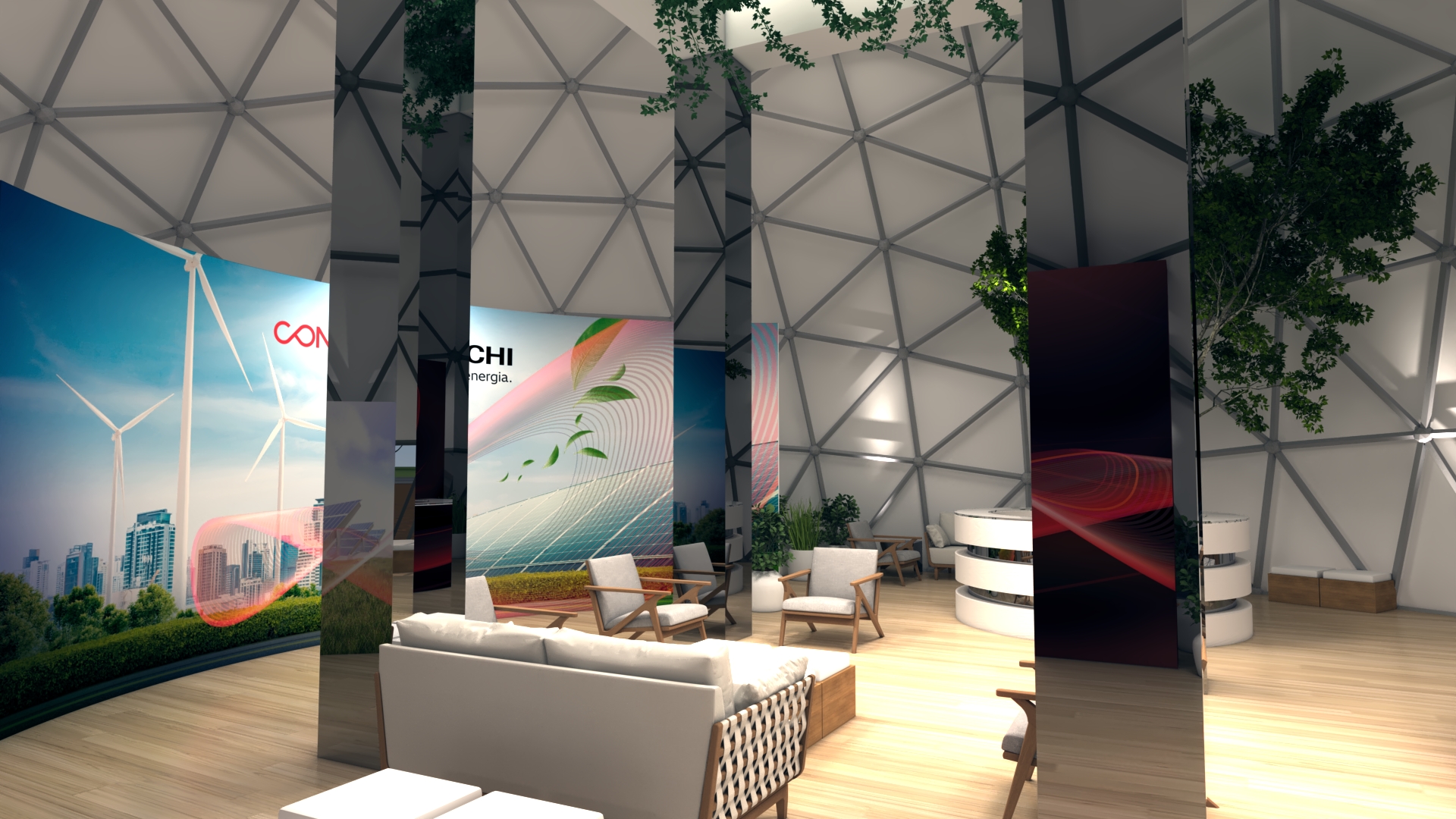 Evento Hitachi em maquete digital