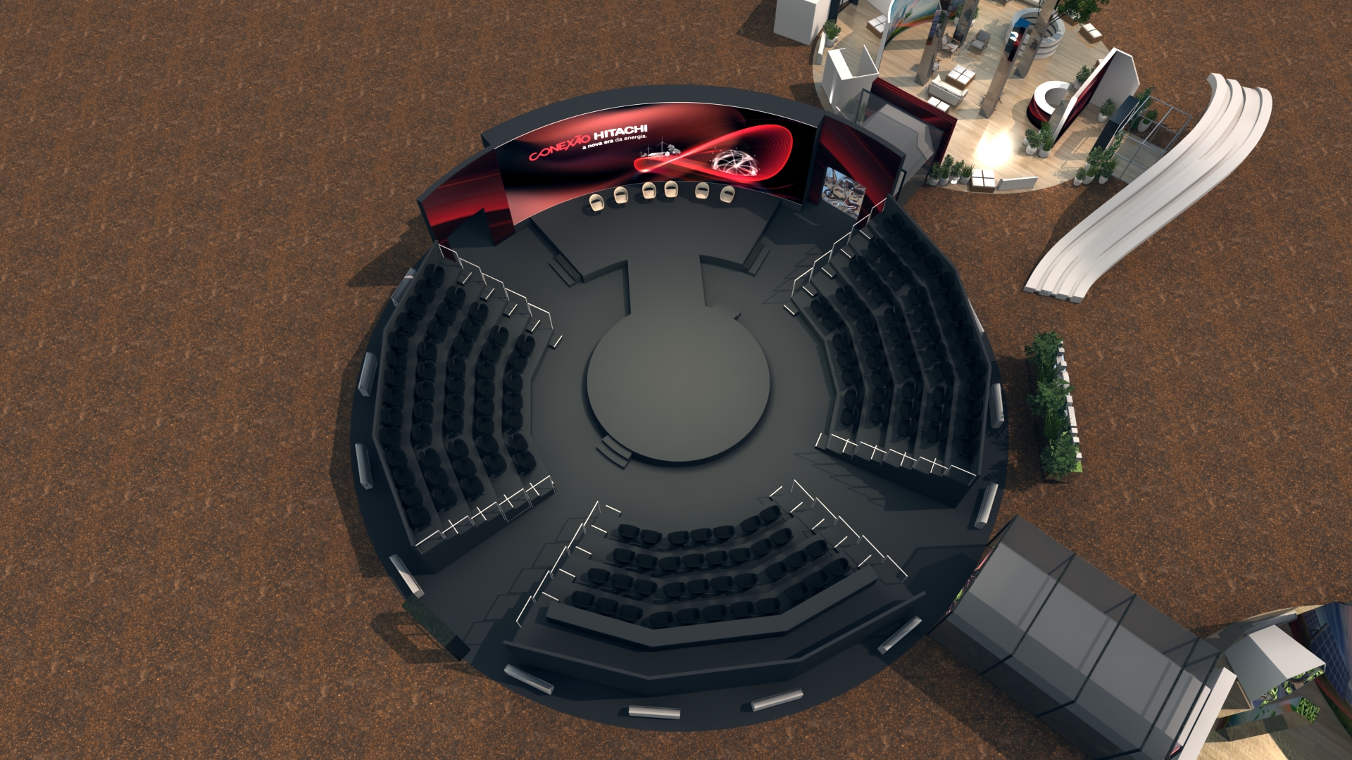 Evento Hitachi – Cenografia em 3D