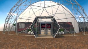 Maquete 3d Hitachi Evento