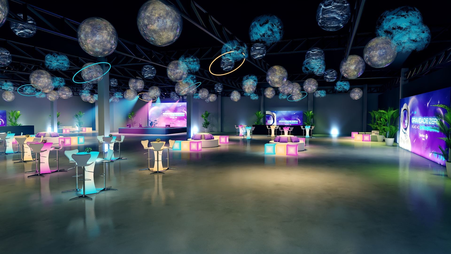 Imagens 3D do Evento Carrefour