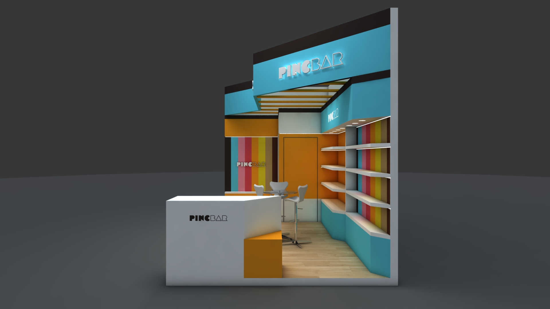 PincBar – Projeto 3D para Evento Corporativo