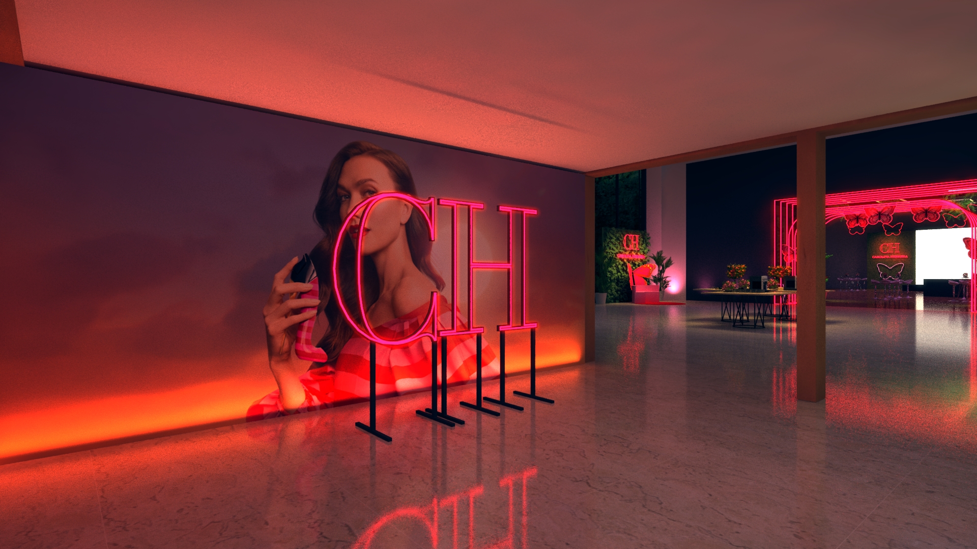 Projeto 3D Carolina Herrera em Evento Exclusivo