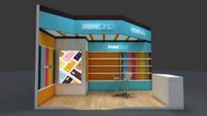 Stand PincBar – Maquete 3D com Design Criativo