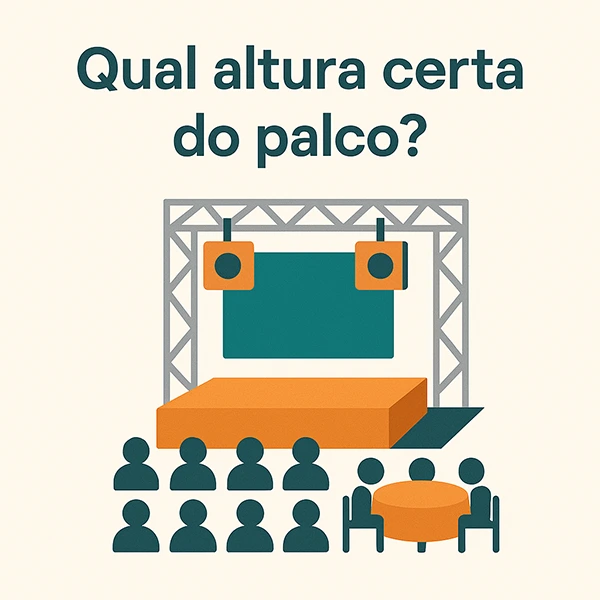 qual altura certa do palco