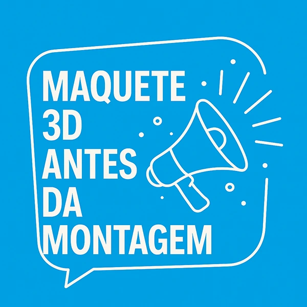 maquete 3d antes da montagem