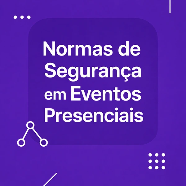 maquete 3d normas de segurança em eventos presenciais