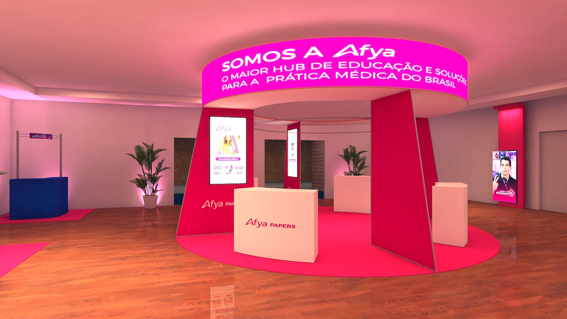 Afya – Cenografia 3D para evento corporativo