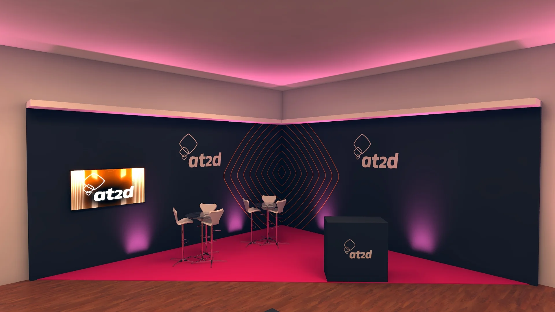 Afya – Maquete digital 3D para evento