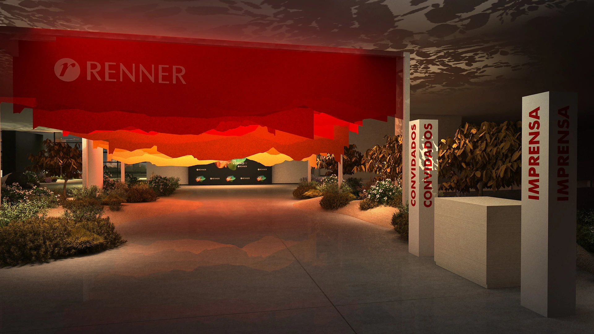 Apresentação visual 3D para evento