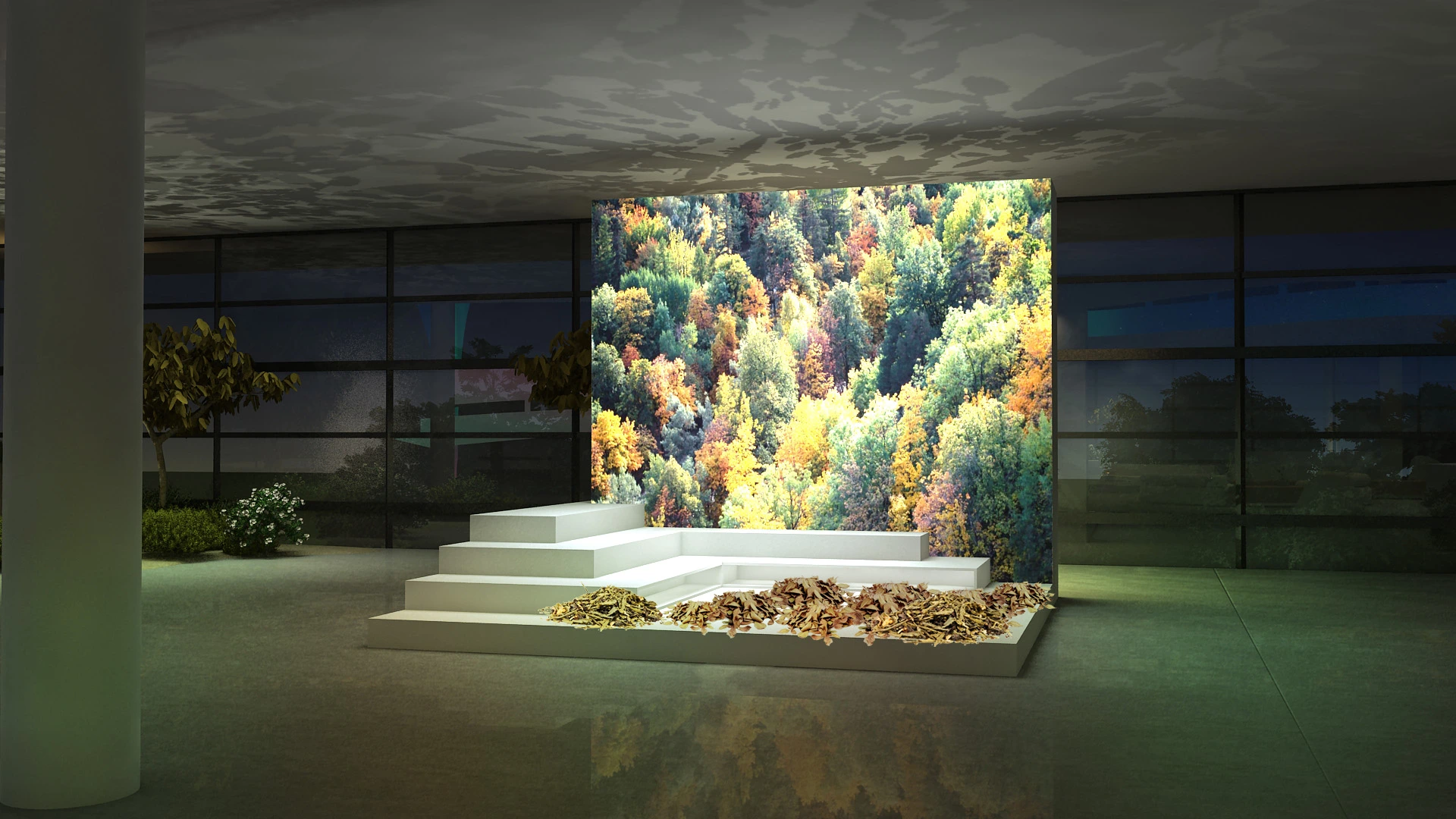 Maquete digital para evento institucional