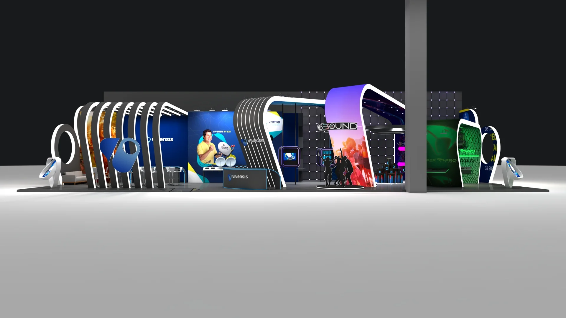 Vivensis – Maquete digital 3D de stand