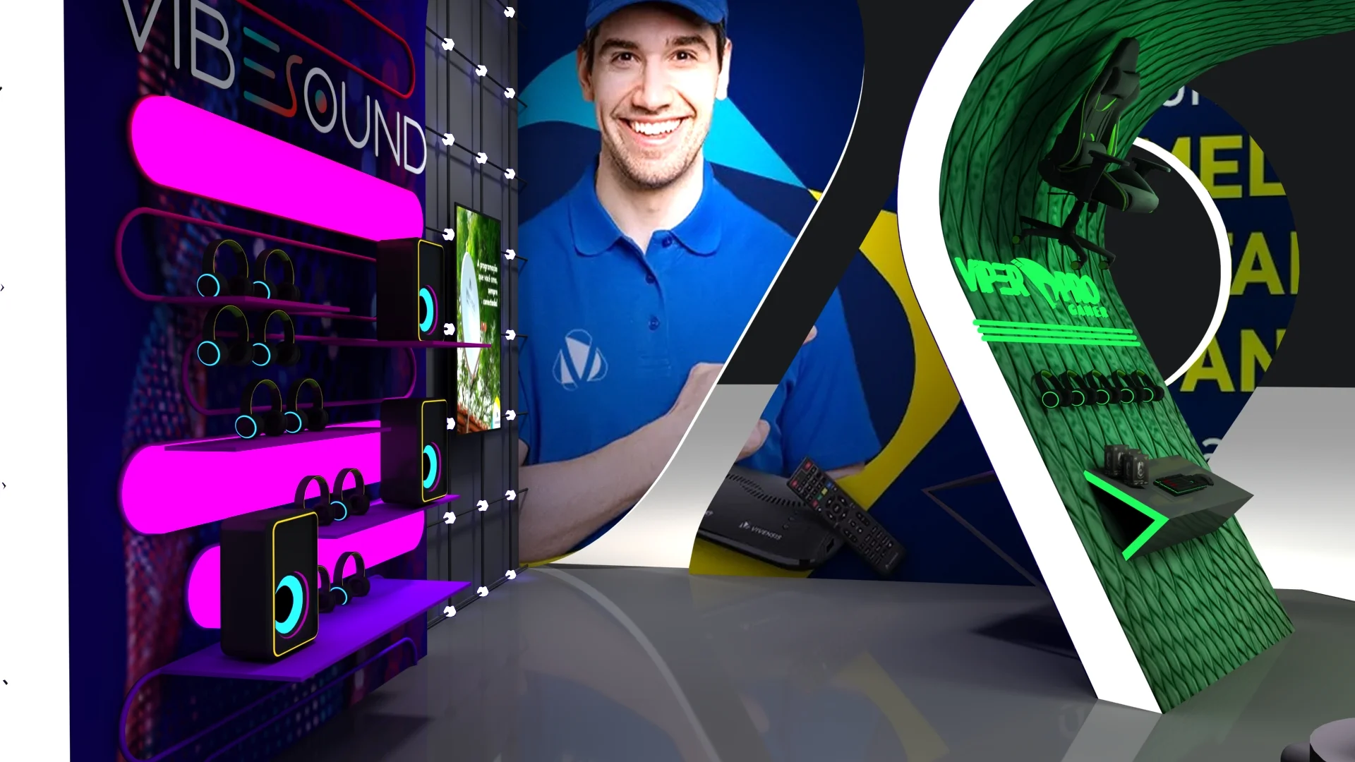 Vivensis – Maquete e render 3D para stand