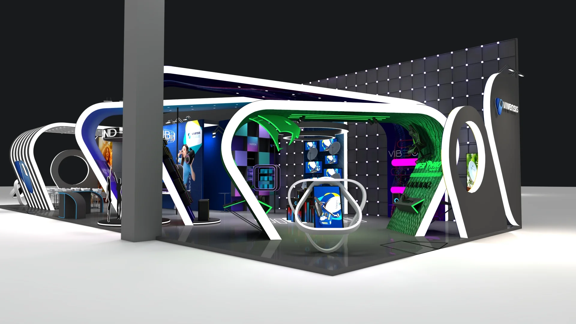 Vivensis – Projeto de stand em 3D