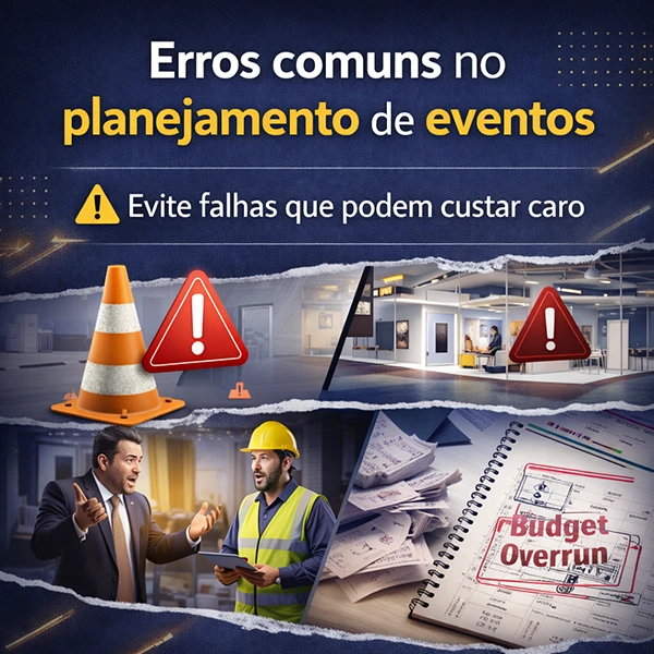 erros comuns no planejamento de eventos evite falhar que podem custar caro