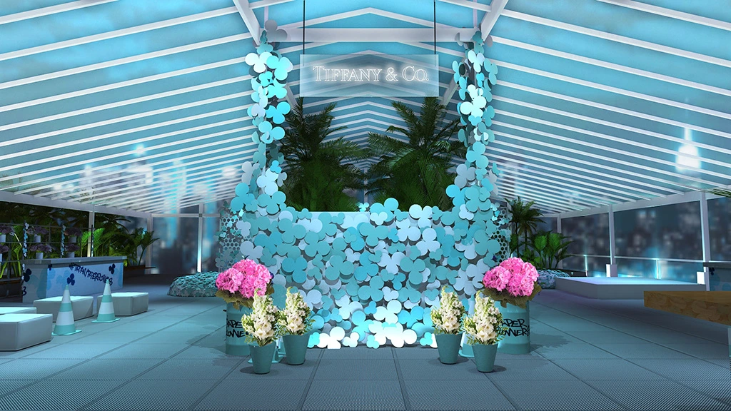 Maquete 3d Evento corporativo Luxo