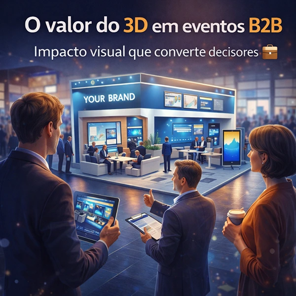 o valor do 3d em eventos b2b impacto visual que converte decisores