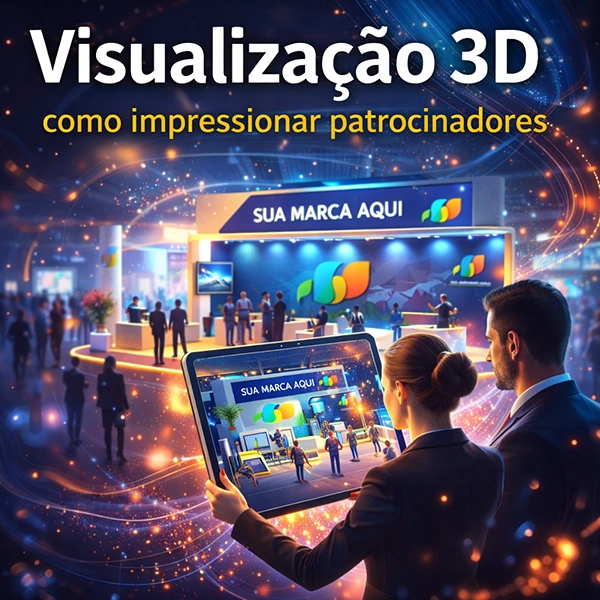visualização 3d como impressionar patrocinadores