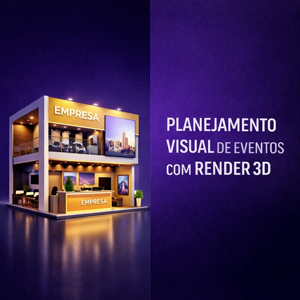 planejamento visual de eventos com render 3d